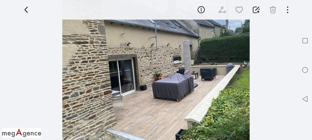 Vente Maison Maison en pierre 147 m² - 4 chambres - terrain 1940 m² - MEILLAC Combourg