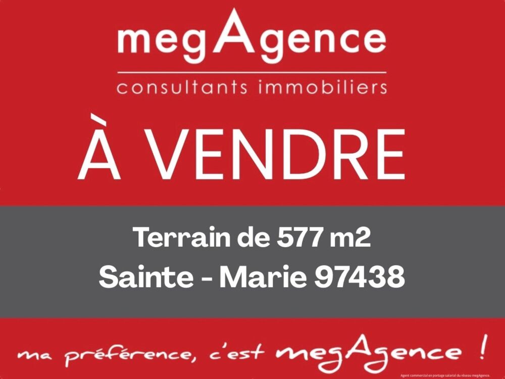 Vente Terrain Terrain constructible de 577 m2 à Sainte Marie. Sainte-marie