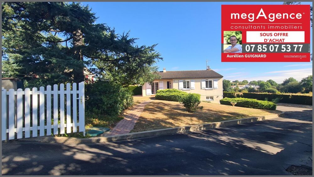 Vente Maison 3 chambres, Bel espace en pelouse clos avec jardin Bressuire