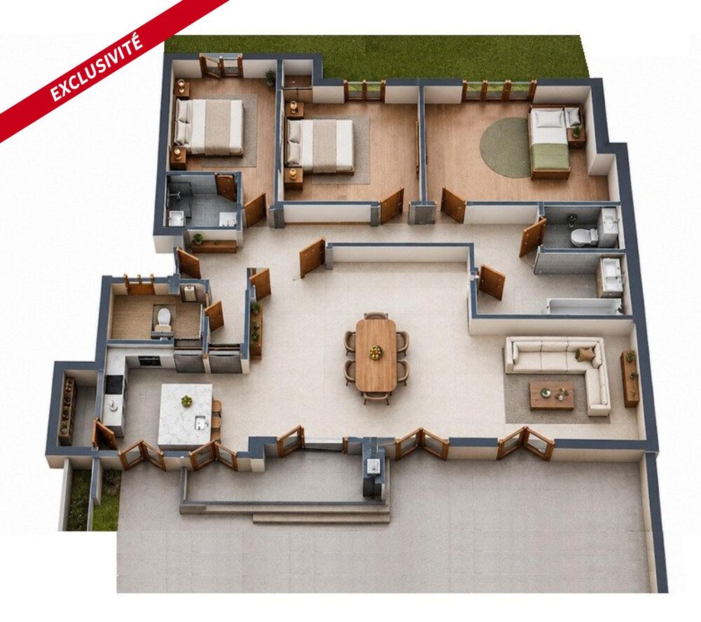 T5 avec terrasse de 55m²