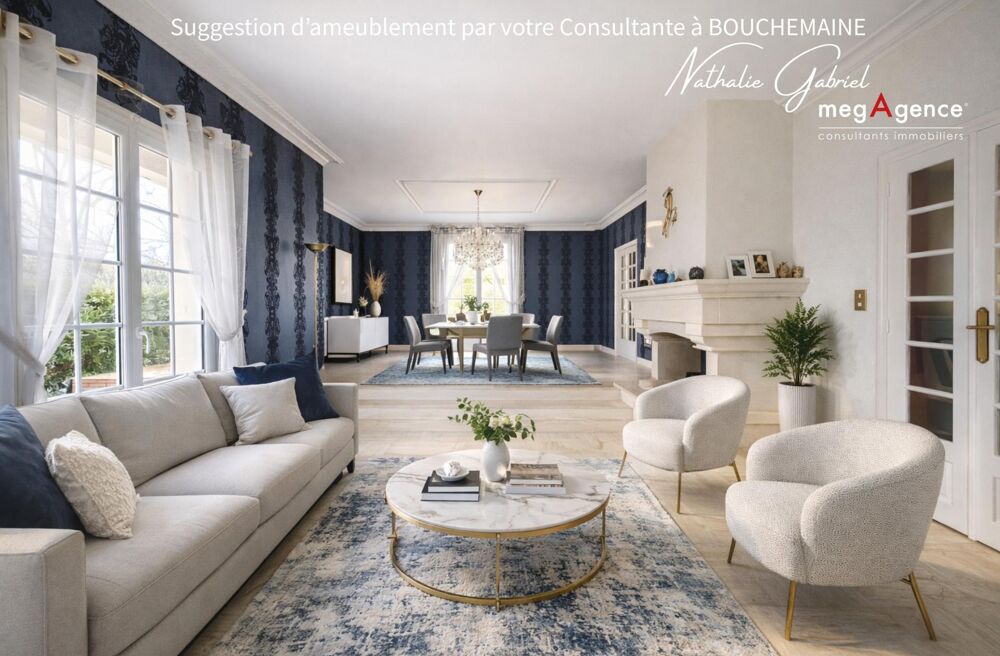 Vente Maison PRUNIERS- Hauts de Beaumont-Maison de 185 m2 (5 chambres) sur 1125 m2. Bouchemaine