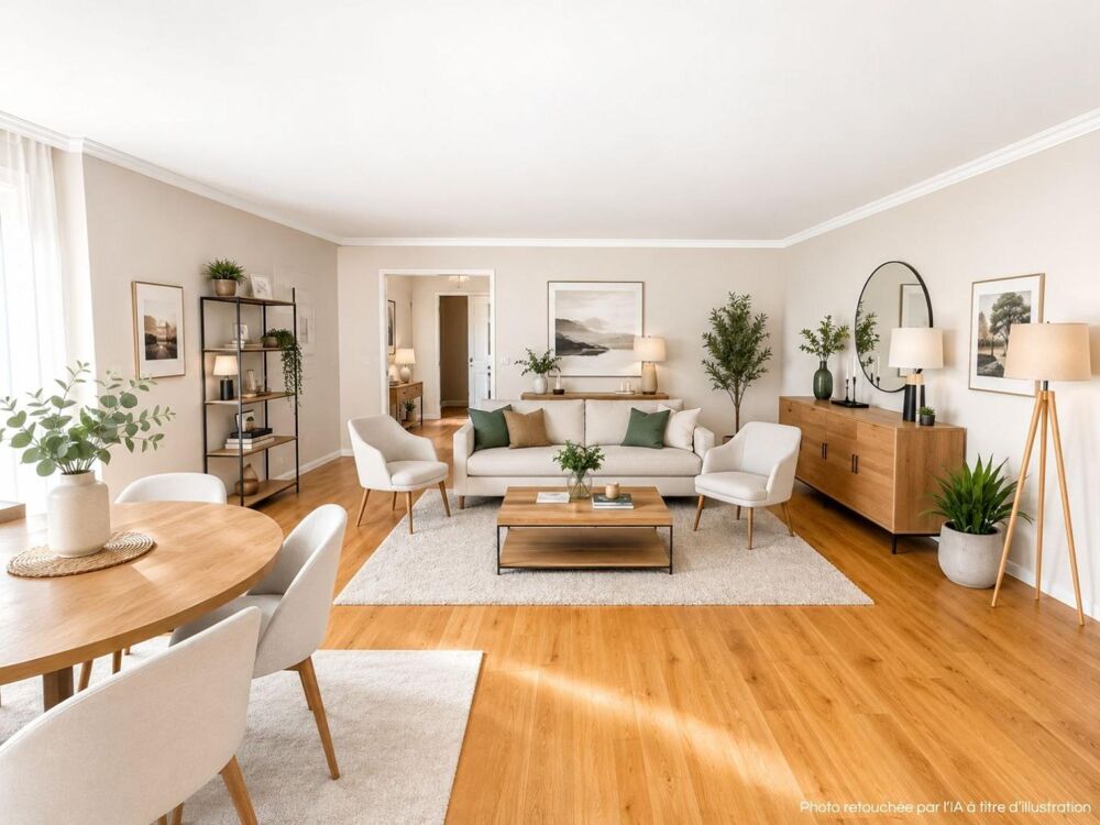 Le Chesnay  5 pièces avec 3 chambres, loggia, parking, cave