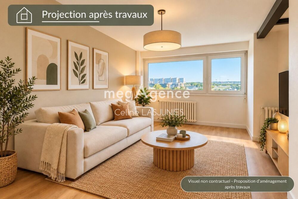 Appartement LE BOUSCAT  Proche Ravezies  2 chambres + possibilité 3ème
