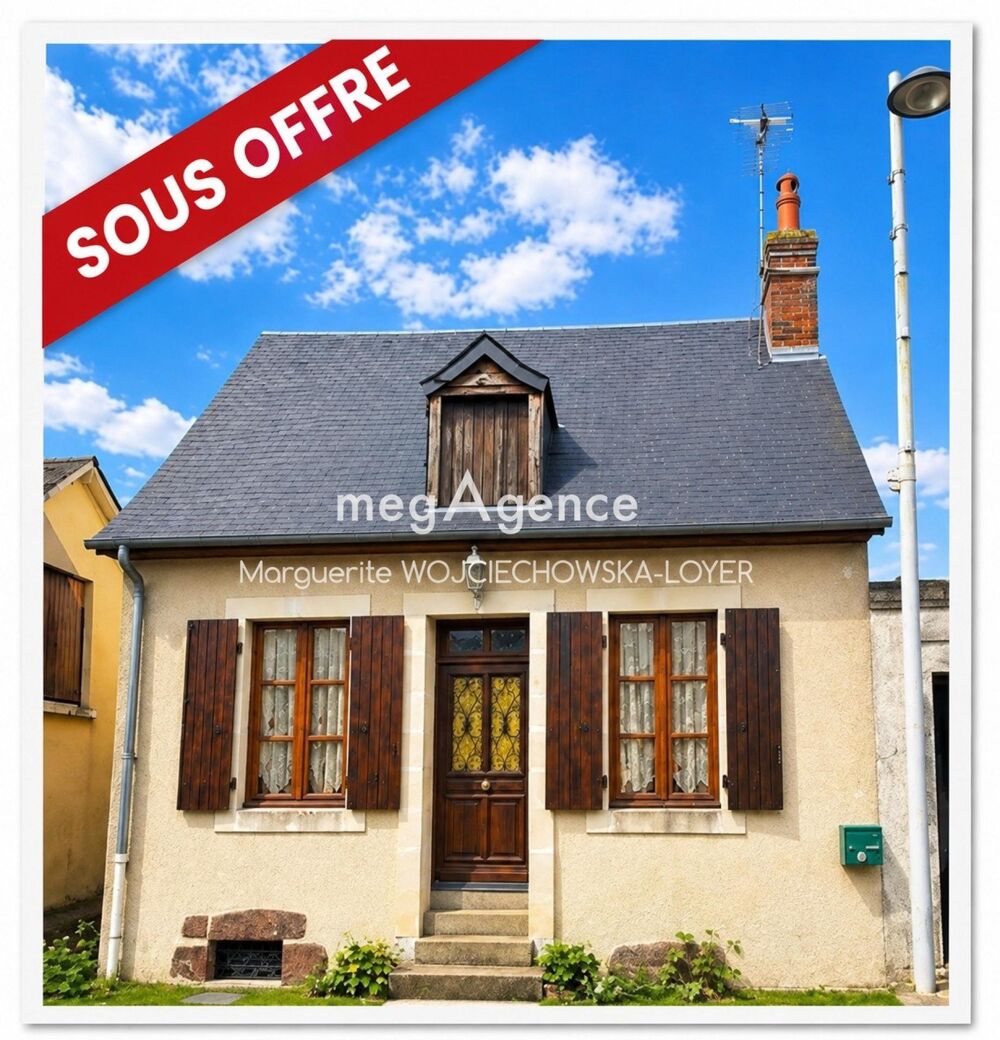Maison de plain pied avec jardin.