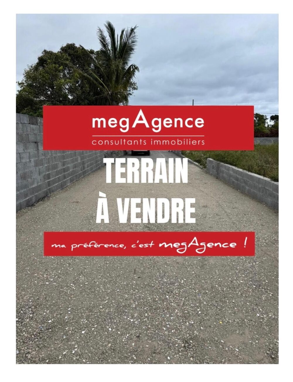 Vente Terrain À Saint-André, terrain à bâtir d'environ 314 m2 Saint-andre