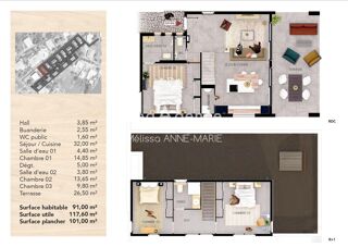  Maison à vendre 4 pièces 91 m²