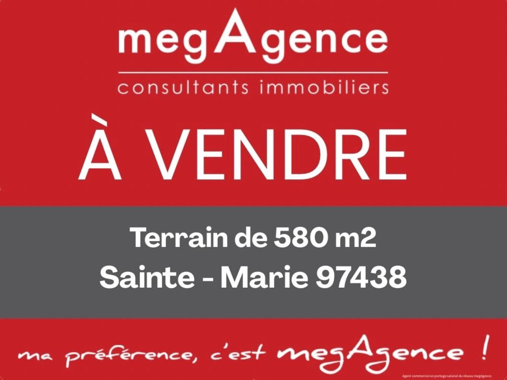 Vente Terrain Sainte-Marie : terrain constructible de 580 m2 dans un environnement privilégié Sainte-marie