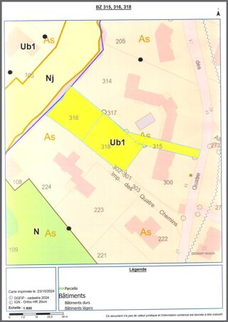  Terrain � vendre 1208 m�