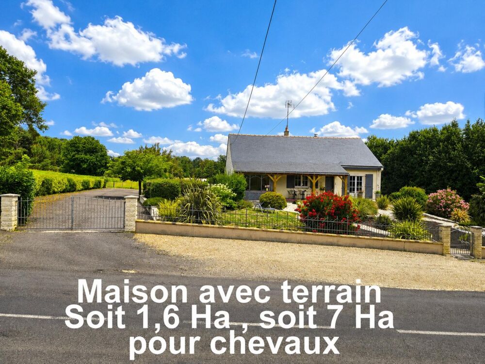 MAISON LUMINEUSE AVEC 1 Ha 66 ou 7 Ha DE TERRAIN (Idéal pour chevaux)