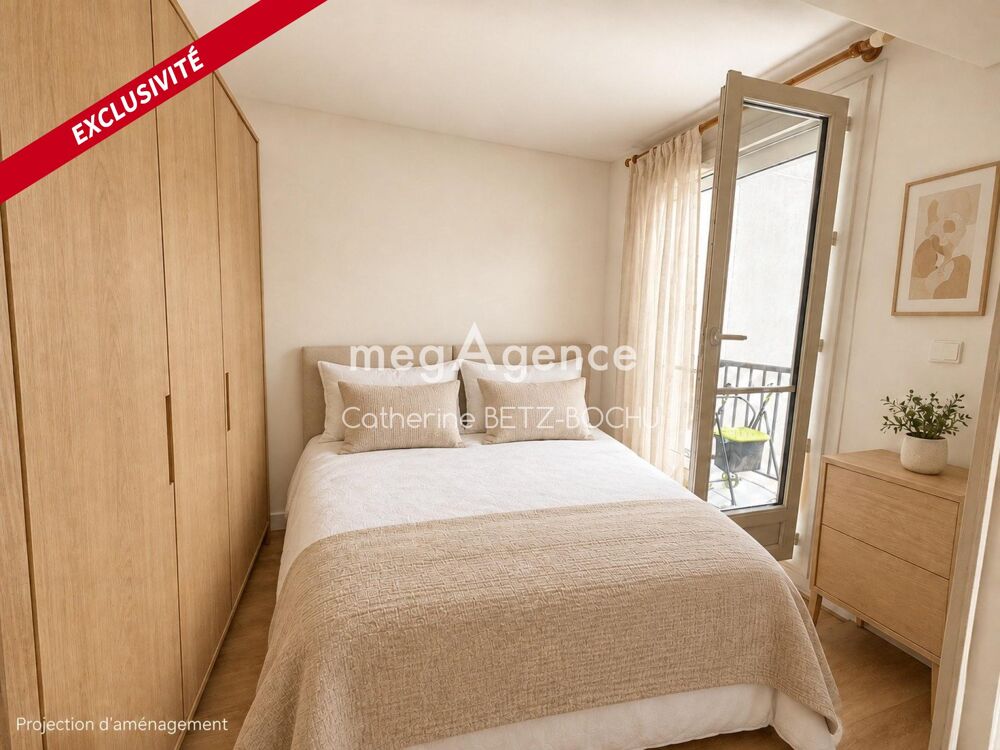 Vente Appartement Épinay centre – 2 pièces 35 m² avec balcon plein sud, parking et cave – sans travaux privatifs Épinay-sur-seine
