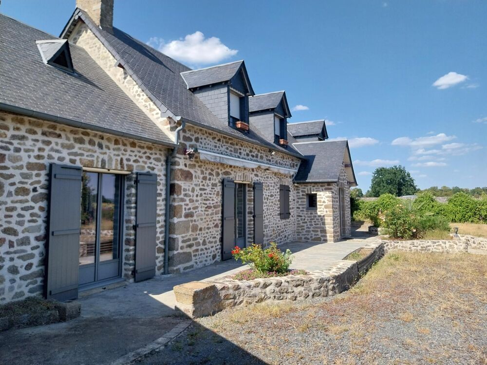 Vente Maison Maison en pierre sur un magnifique terrain arboré avec son plan d'eau Jublains