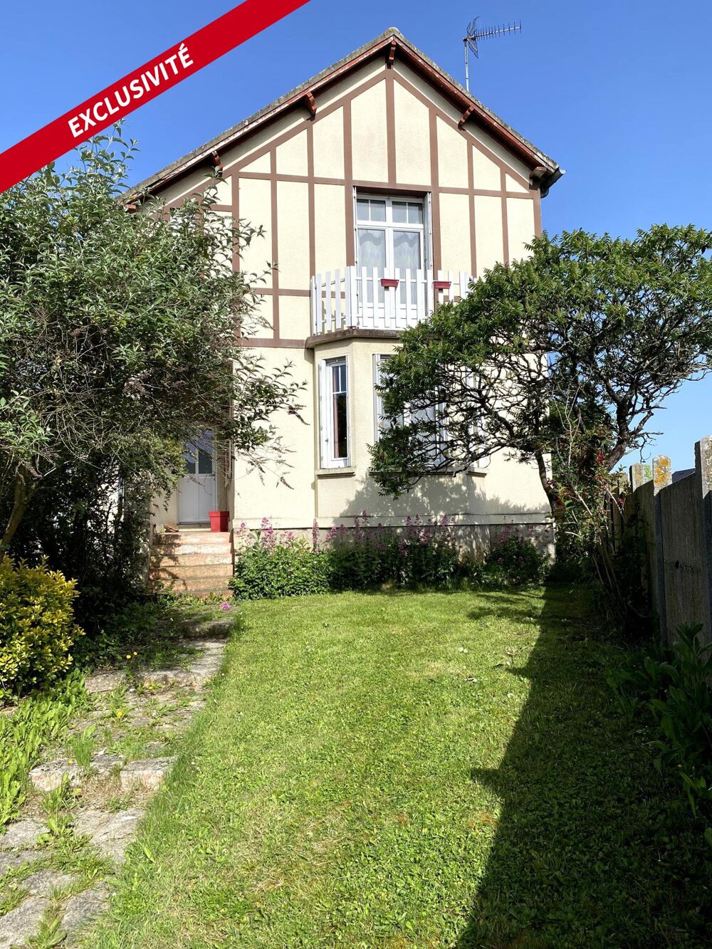 Maison 4 chambres, sous-sol, jardin clos