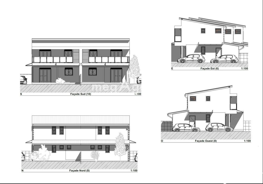 Vente Maison Dupex T4 mitoyen (lot D), à vendre dans le secteur du Moule Le moule