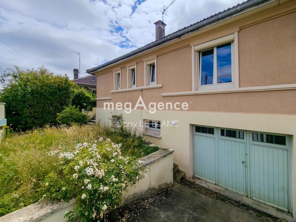 Maison de plain-pied - 3 chambres - Sous-sol total - Grand jardin sud