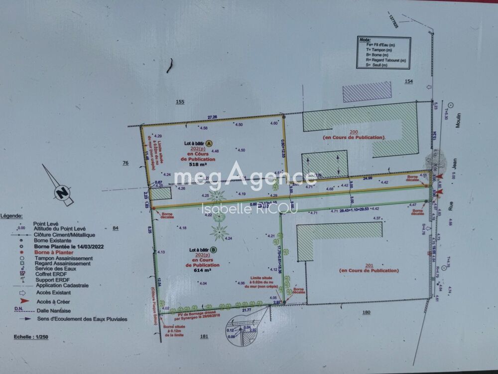 Vente Terrain BOURCEFRANC, TERRAIN A BATIR A VIABILISER DE 614m² Bourcefranc-le-chapus