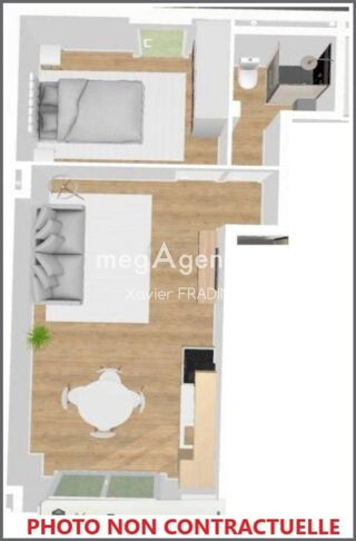  Appartement  vendre 2 pices 38 m