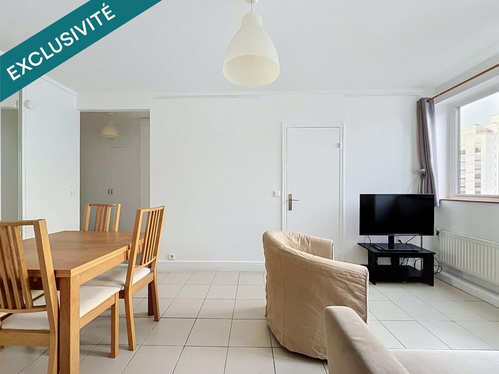 Vente Appartement 2P sur cour-jardin, immeuble Ginsberg 1958 Paris 16