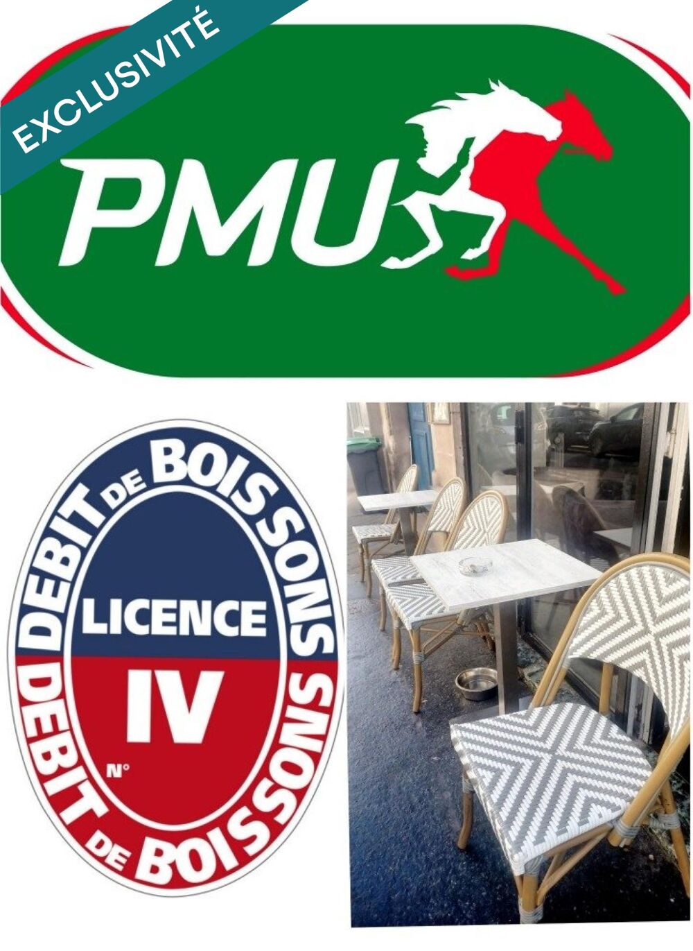   FAIBLE LOYER - TERRASSE - EXTRACTION - PMU 