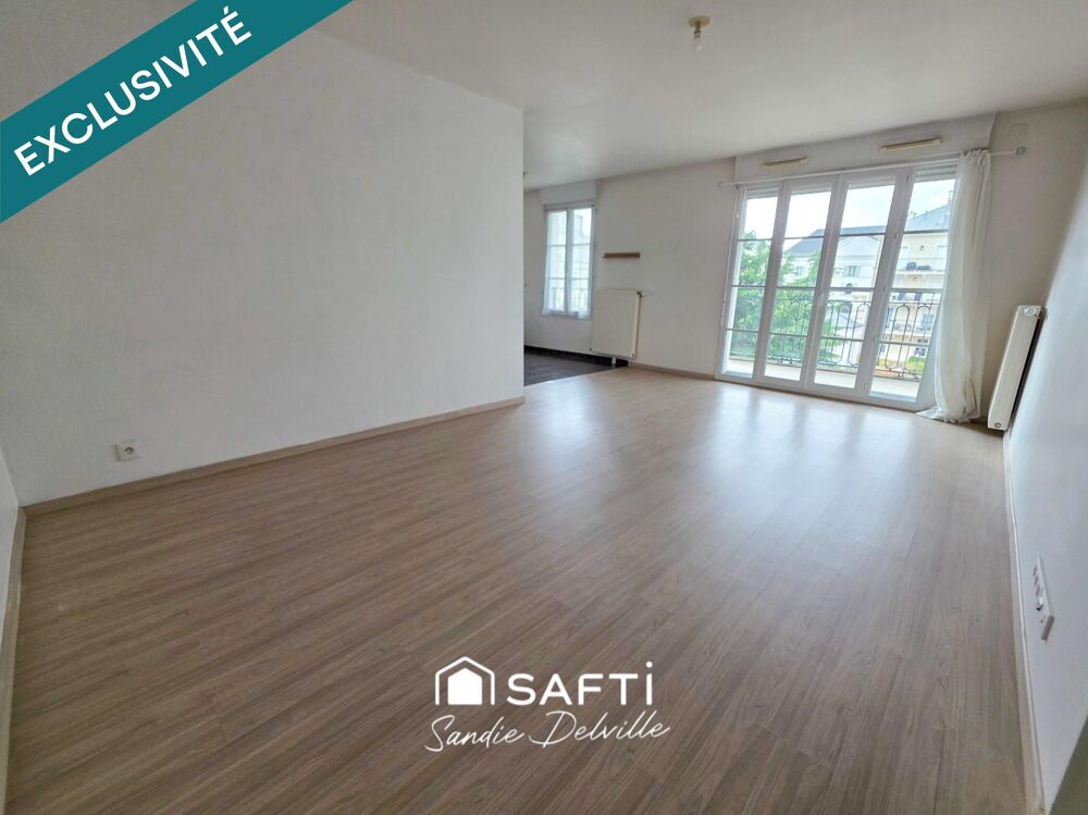 Appartement 3p -2 ch- 63m²- grand balcon- salle de sport