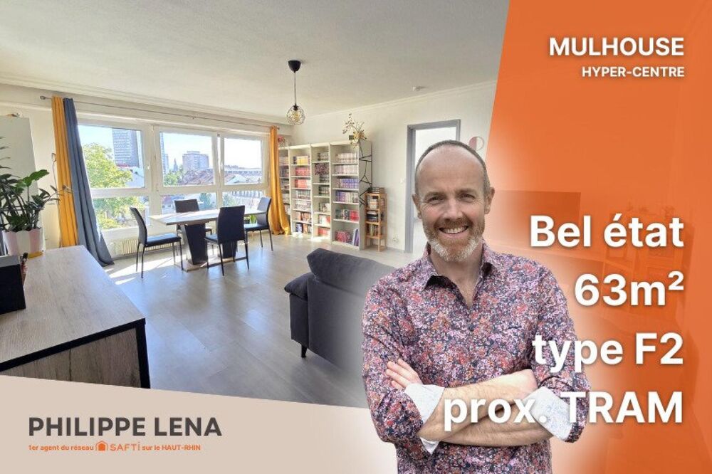 Vente Appartement F2 lumineux 63 m², en plein centre-ville ! Mulhouse