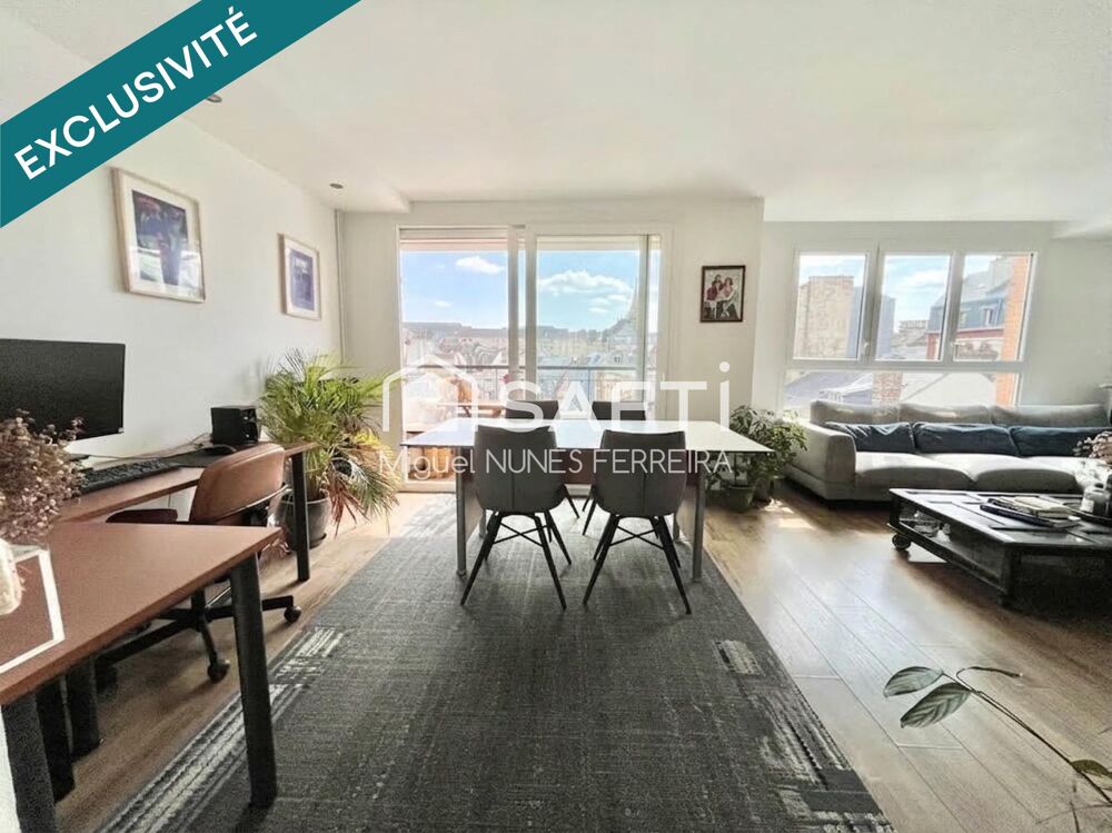 Appartement 4 chambres avec balcon et place de parking