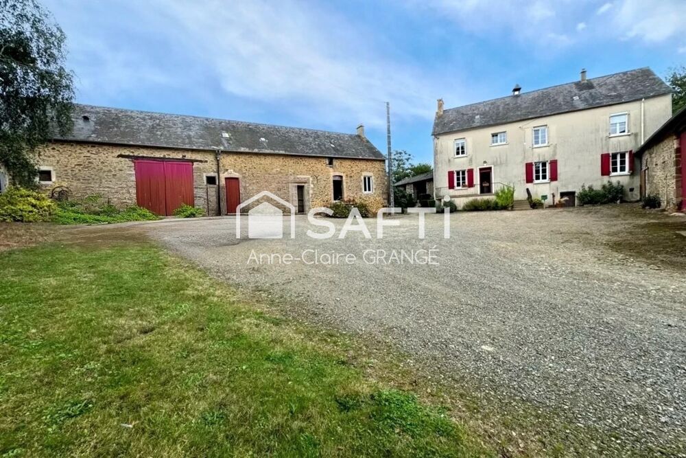 Corps de ferme avec hangar récent et dépendances 