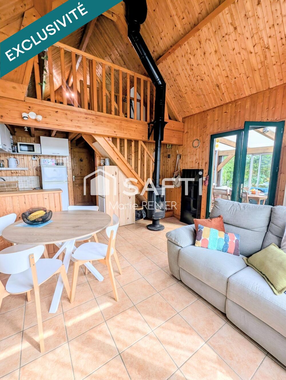 Vente Maison EN EXCLUSIVITÉ – Maison en bois avec jardin dans le bourg de Vaulandry Vaulandry