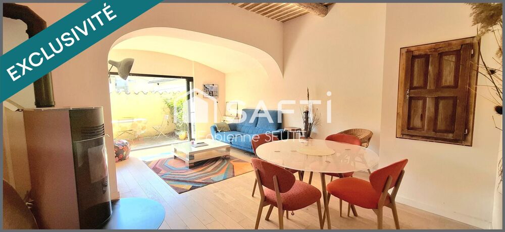 maison de ville 105 m2, 3 pièces, rénovée, 2 terrasses