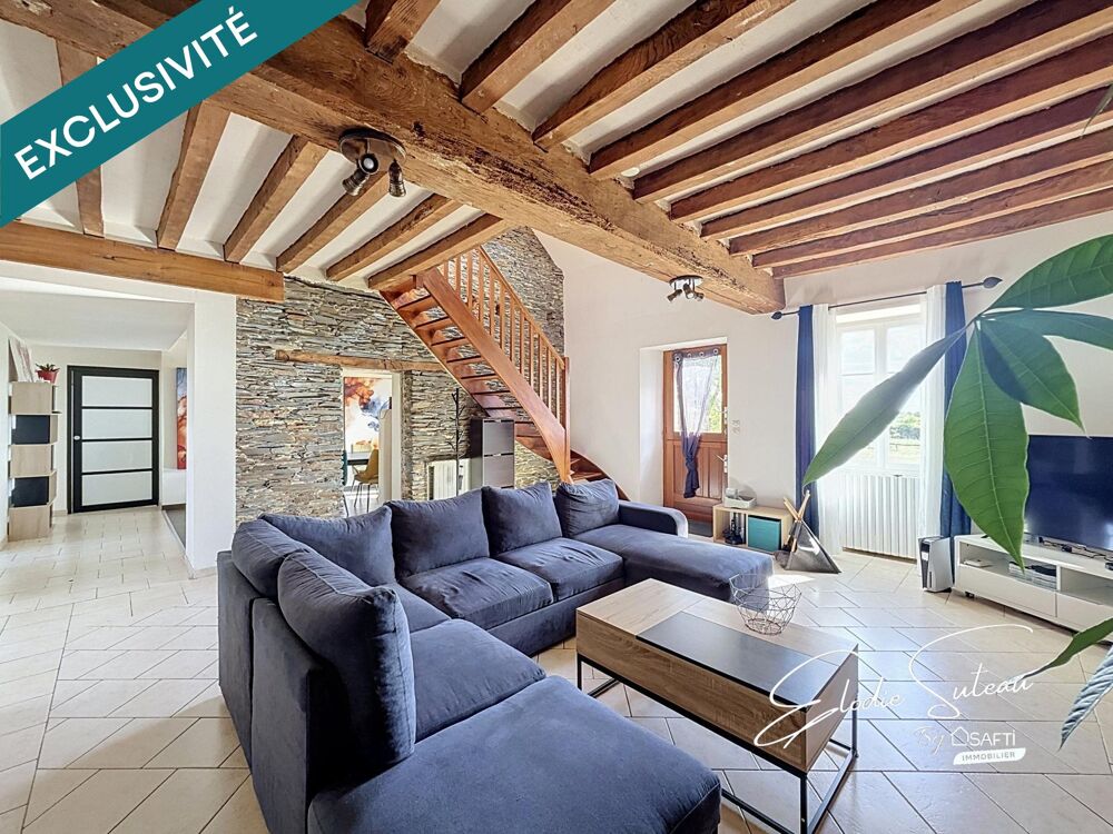 Vente Maison Longère 9min Vern d'Anjou 183m2 4 chambres Erdre-en-anjou