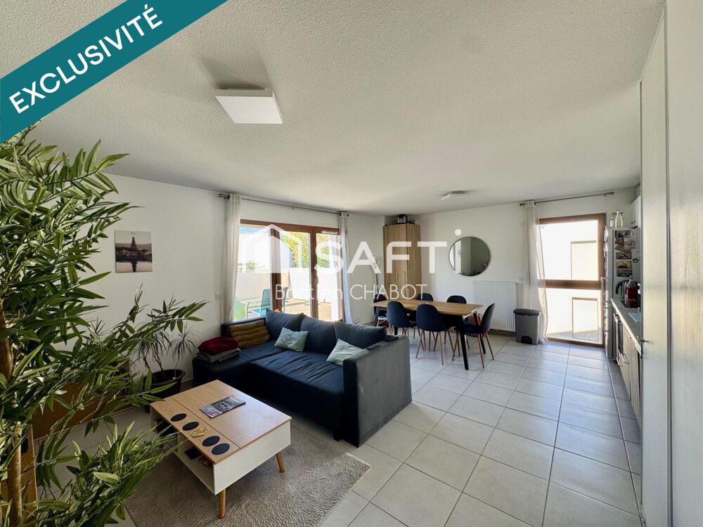 Appartement T3 de 68 m² avec un balcon de 18m2