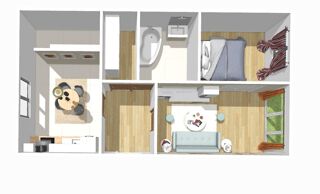  Appartement � vendre 2 pi�ces 42 m�