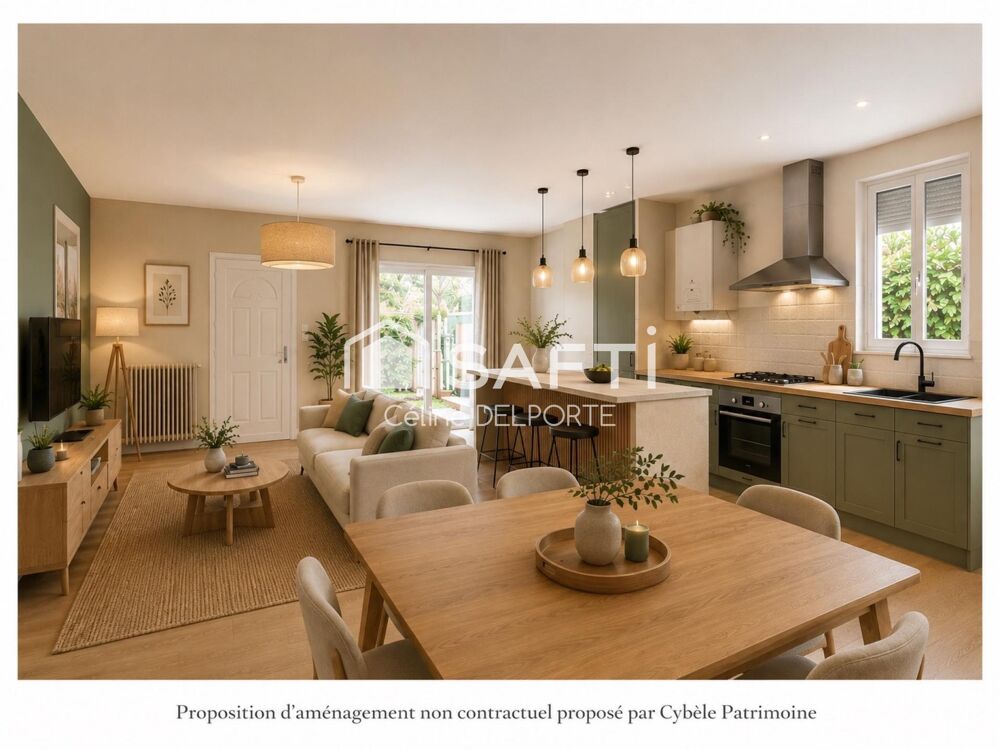 Maison en pierre avec jardin à rénover