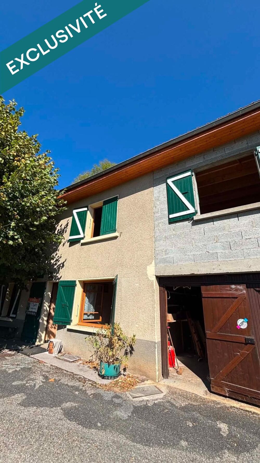 Vente Maison Maison de 83m² à restaurer+garage+120m²aménageable Saint-christophe-sur-guiers