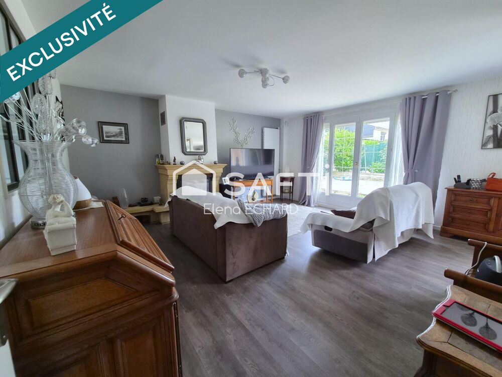 Vente Maison RARE – 6 CHAMBRES – AUCUN TRAVAUX – MAISON 146 m² – GARAGE DOUBLE – CALME Magnanville