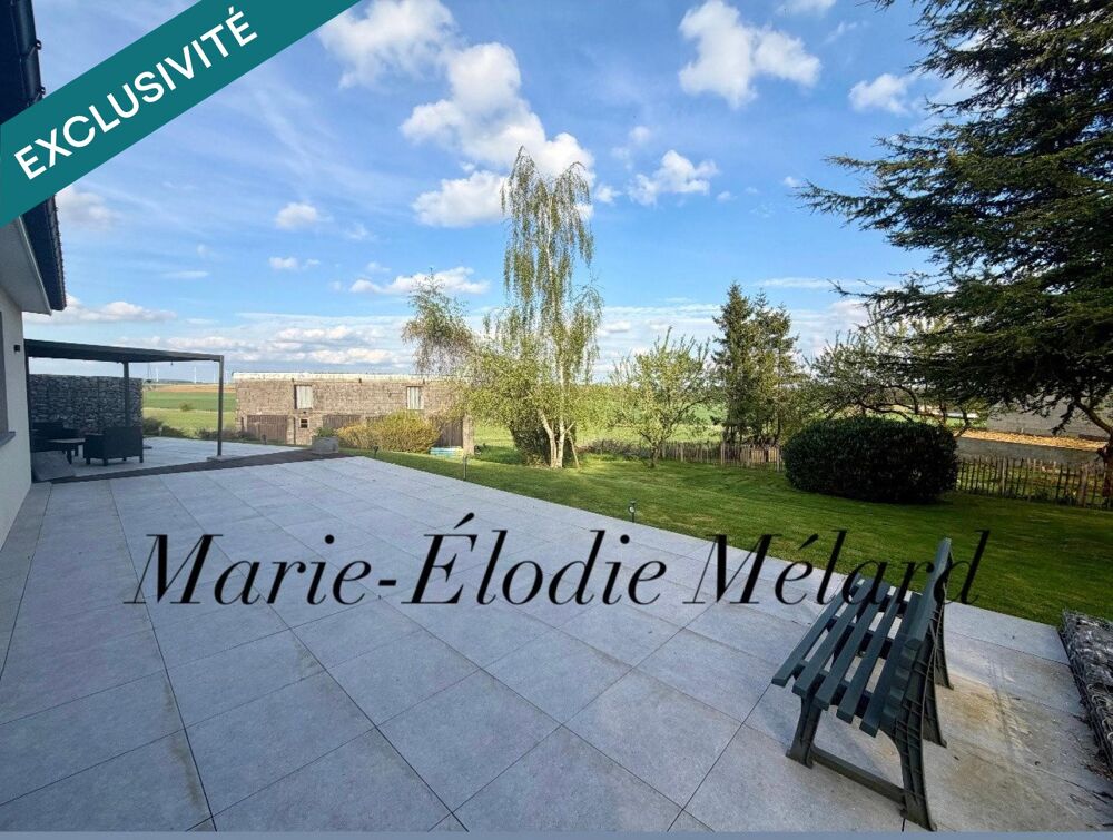 Plain-pied contemporain de 156 m² avec garage de 80 m²implanté sur terrain 16,13 ares