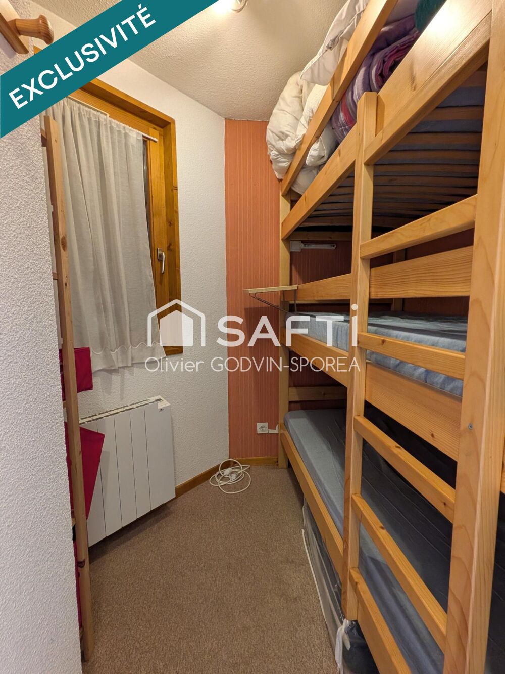 Vente Appartement Studio cabine de 23m2 avec balcon exposé sud et casier à ski offrant une vue dégagée sur les alpages et montagnes environnantes. Saint-jean-d'aulps