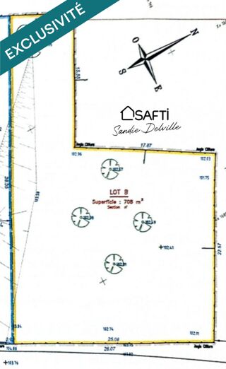  Terrain � vendre 708 m�