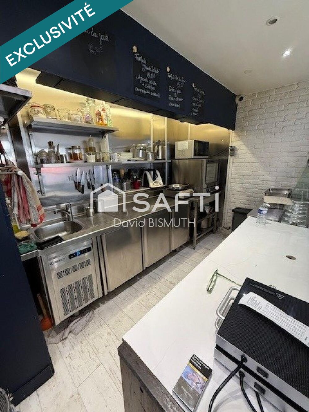  FONDS DE COMMERCE RESTAURANT 51 M2 SANS EXTRACTION RUE LOUISE MICHEL A LEVALLOIS EN ACTIVITE DEPUIS 20 ANS 