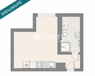  Appartement à vendre 1 pièce 21 m²