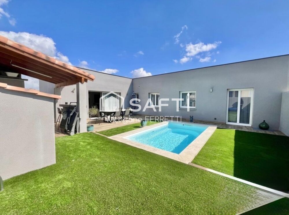 Vente Maison VILLA PLAIN-PIED 108 M² AVEC PISCINE ET GARAGE SUR TERRAIN DE 426 M² Bize-minervois