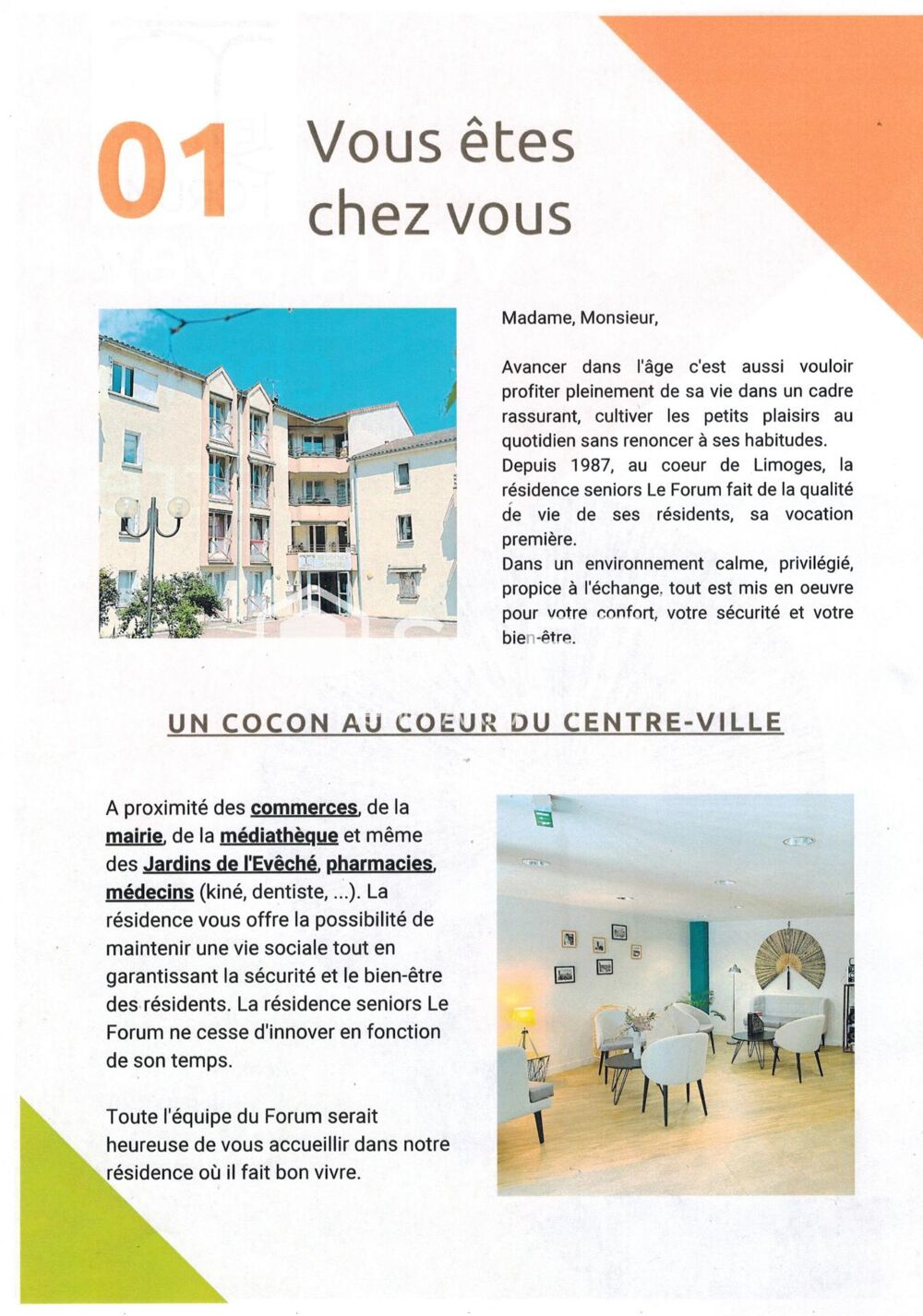 Vente Appartement Résidence SENIORS avec GARAGE ! Tellement mieux que d'être seul(e) et moins cher que l'EHPAD ! Limoges