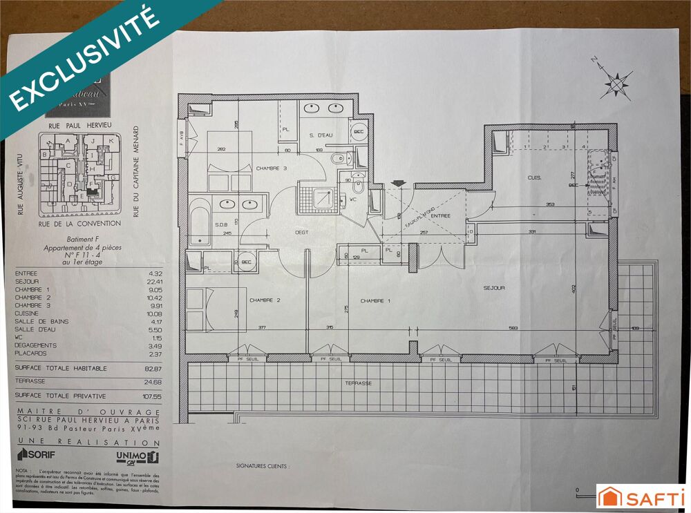 � vendre  Appartement Paris 15