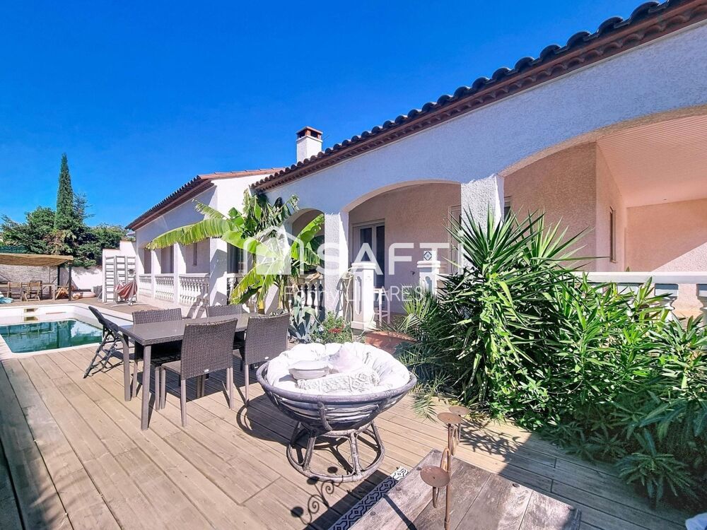 Vente Maison Villa 5 chambres de plain-pied quartier Massilia Perpignan