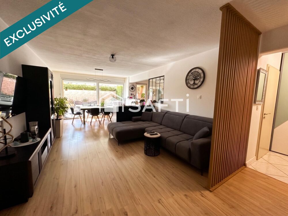 Vente Appartement EXCLUSIVITÉ – KEMBS LOECHLÉ | Magnifique F4 en Rez-de-Jardin (94 m²) avec terrasse, garage et jardin sans vis-à-vis Kembs