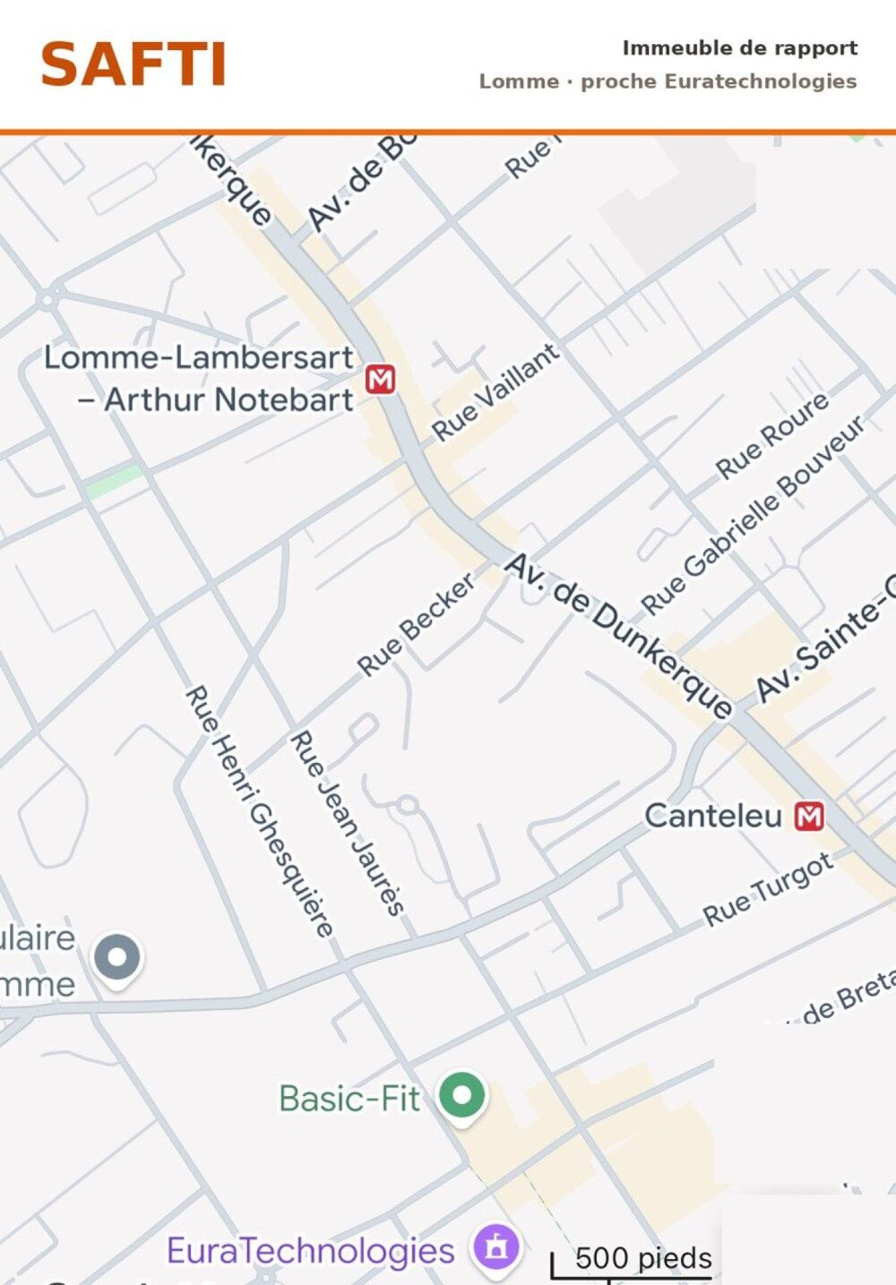 Vente Immeuble Immeuble de rapport, à Lomme, 11 studios, 1 bureau et local commercial Lille