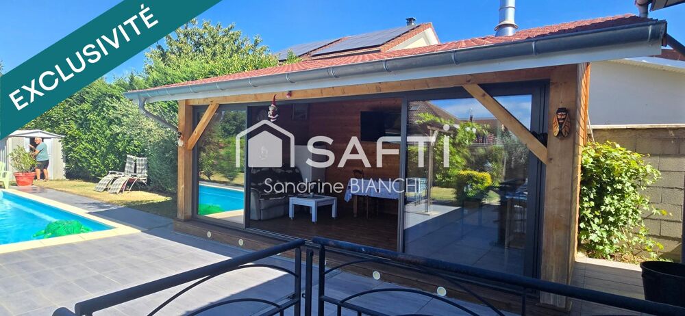 Plain pied sur 1356m² de terrain avec piscine