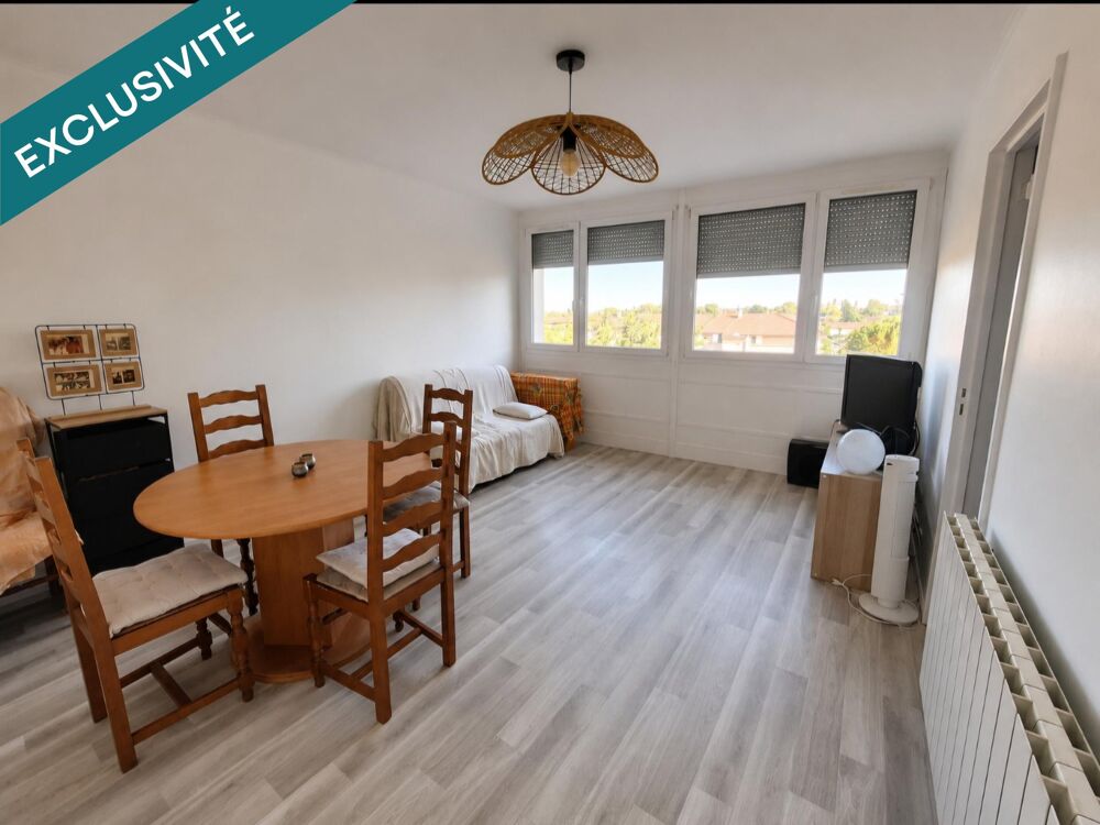 BRON, T2 lumineux de 54m² au 3ème étage sur 4 proche bus, tram, commerces, idéal couple, primo accédant ou investissement locati