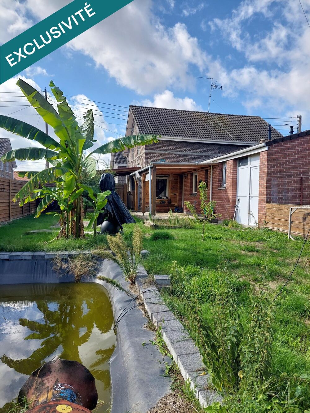 Maison de coron avec jardin exposé sud
