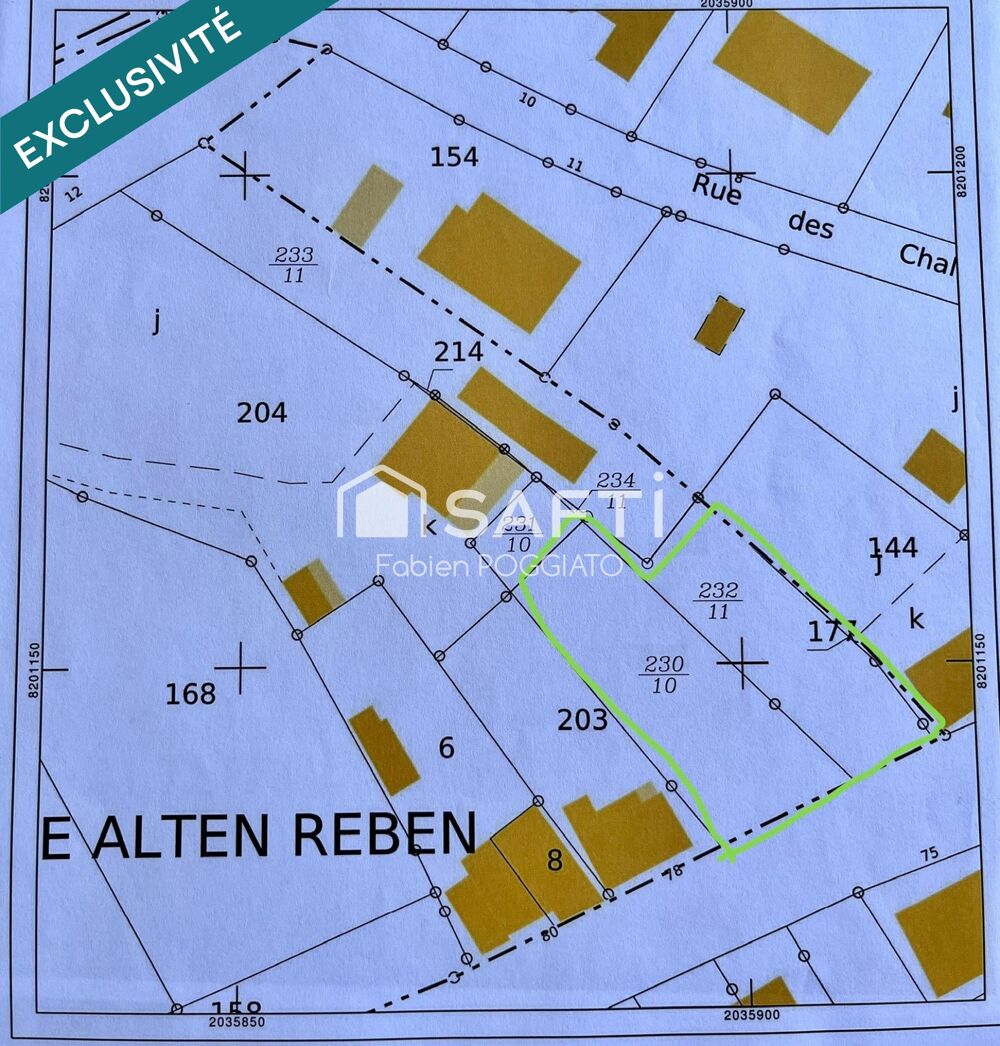 Vente Terrain Vends terrain de construction au dessus de la route Zinswiller