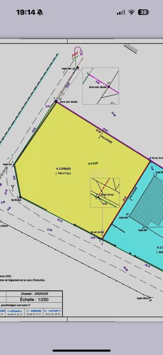  Terrain  vendre 746 m